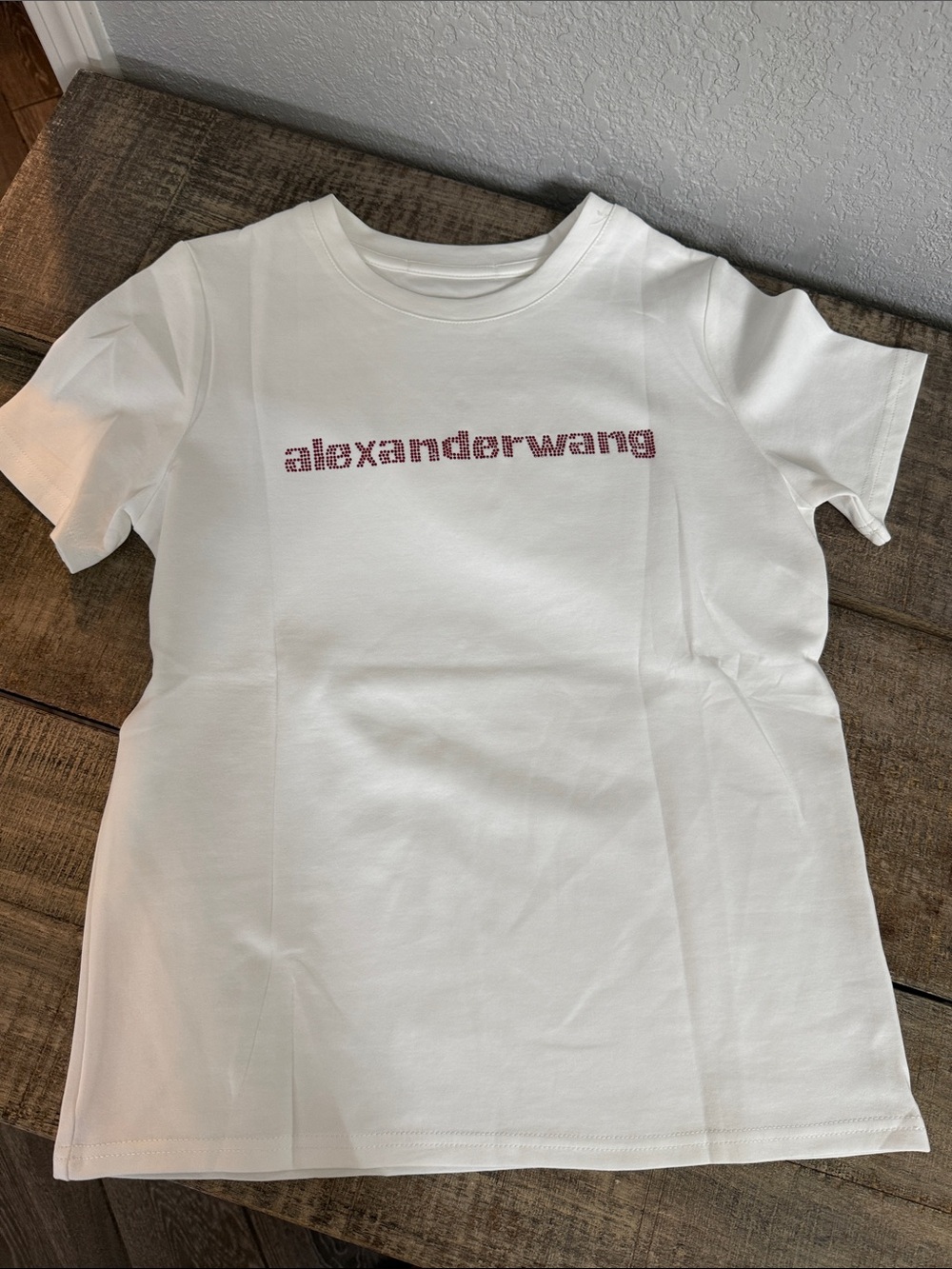 AW Women’s White Tee with red Logo